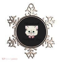 Blessed With Beauty And Rage Cute Lovely Cat Face Ribbon Ornament thumb 0