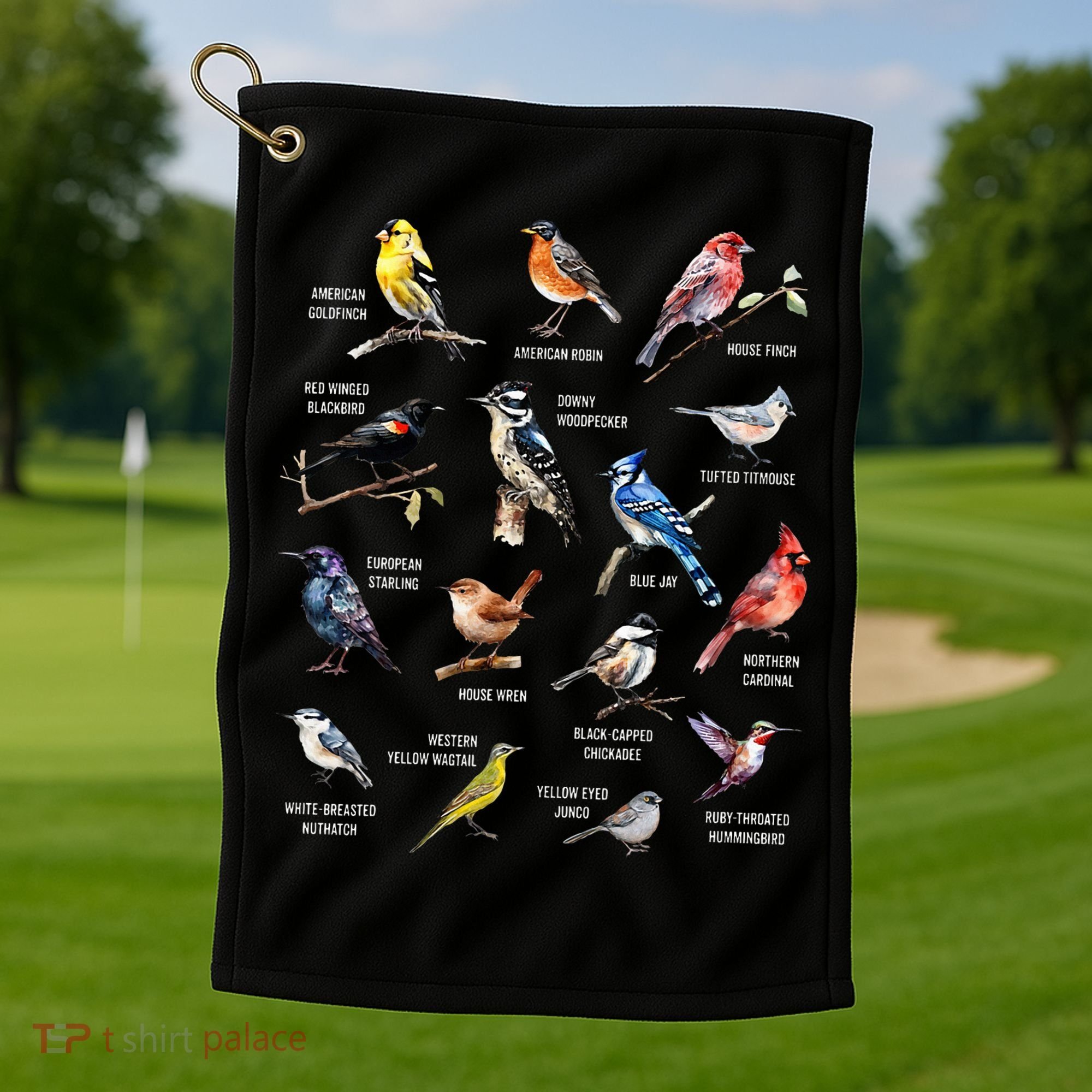 Bird Watching Bird Watcher Bird Lover Birder Birding Nerd Golf Towel
