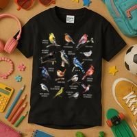 Bird Watching Bird Watcher Bird Lover Birder Birding Nerd Kids T-Shirt thumb 3