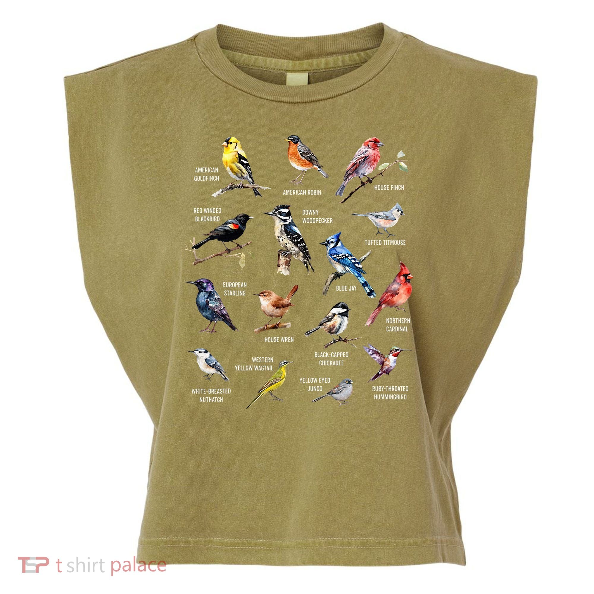 Bird Watching Bird Watcher Bird Lover Birder Birding Nerd Garment-Dyed Women's Muscle Tee