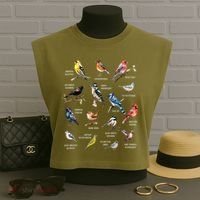 Bird Watching Bird Watcher Bird Lover Birder Birding Nerd Garment-Dyed Women's Muscle Tee thumb 3