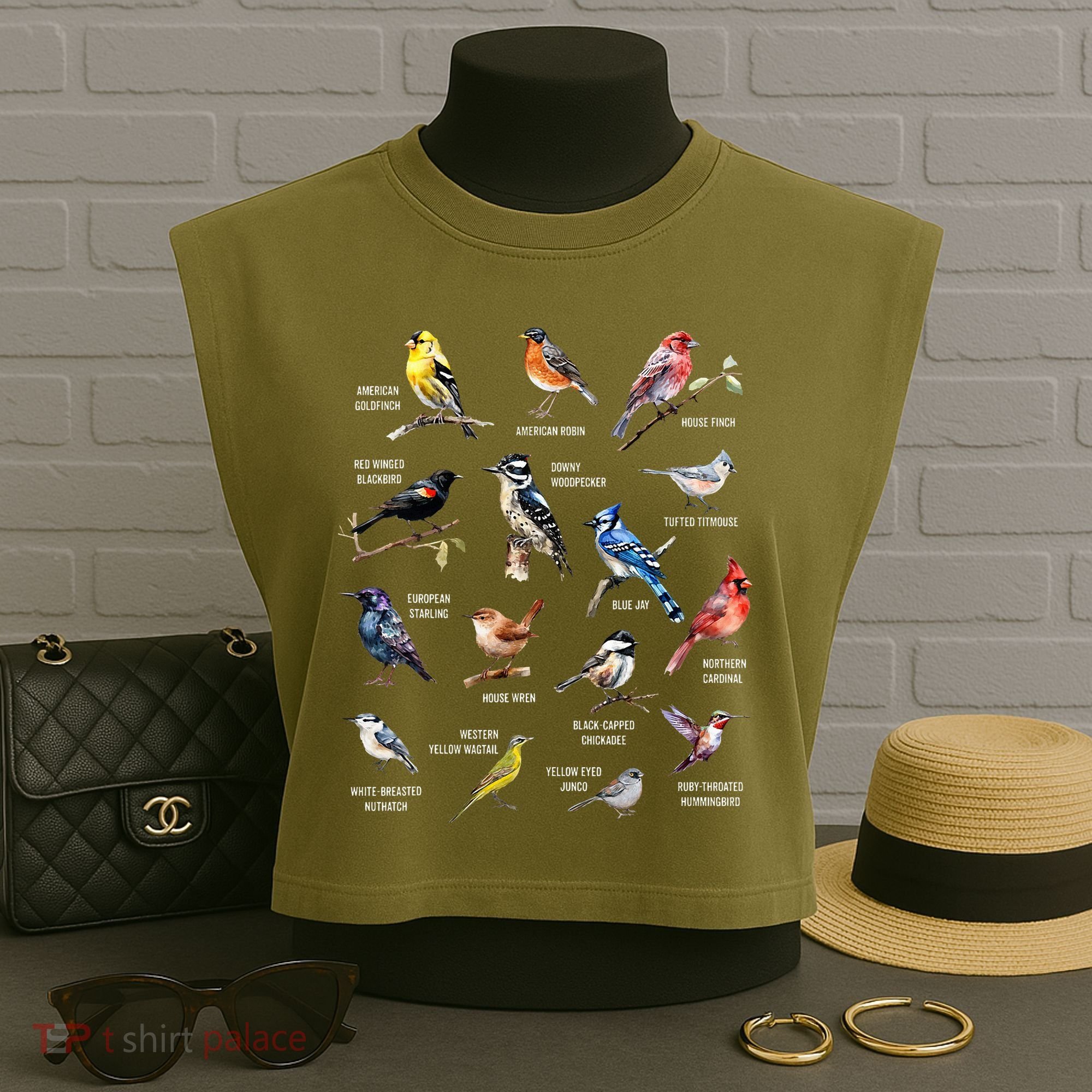 Bird Watching Bird Watcher Bird Lover Birder Birding Nerd Garment-Dyed Women's Muscle Tee
