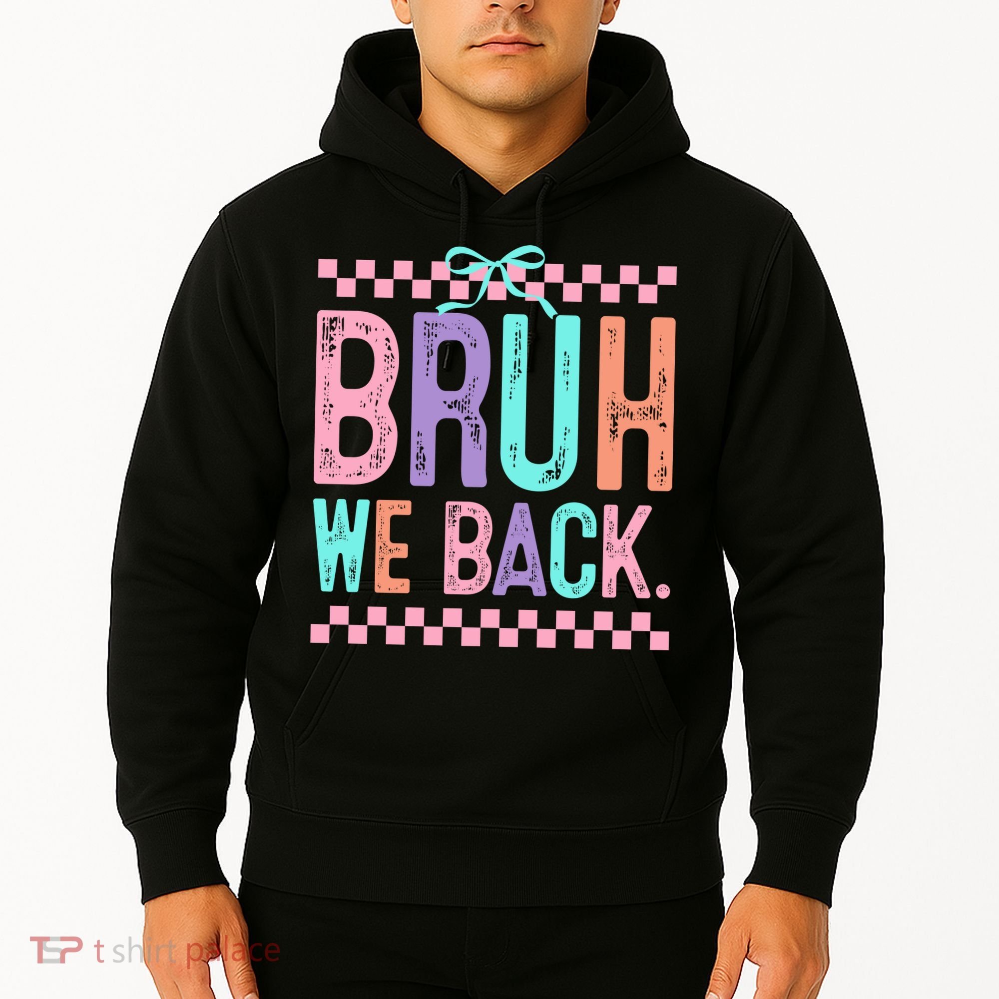 Bruh We Back Cute Funny Back To School Gift Hoodie