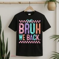 Bruh We Back Cute Funny Back To School Gift T-Shirt thumb 2