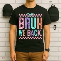Bruh We Back Cute Funny Back To School Gift T-Shirt thumb 6