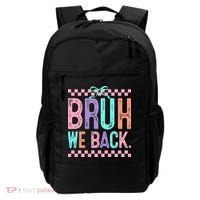Bruh We Back Cute Funny Back To School Gift Backpack thumb 0
