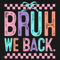 Bruh We Back Cute Funny Back To School Gift Backpack thumb 2