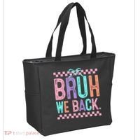 Bruh We Back Cute Funny Back To School Gift Tote Bag thumb 2