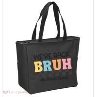 Bruh We Back 6th Grade Squad Tote Bag thumb 2