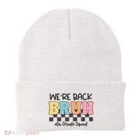 Bruh We Back 6th Grade Squad Beanie thumb 0