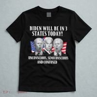 Biden Will Be In 3 States Today Funny Joe Biden Anti Biden T-Shirt thumb 5