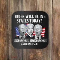 Biden Will Be In 3 States Today Funny Joe Biden Anti Biden Coaster thumb 0
