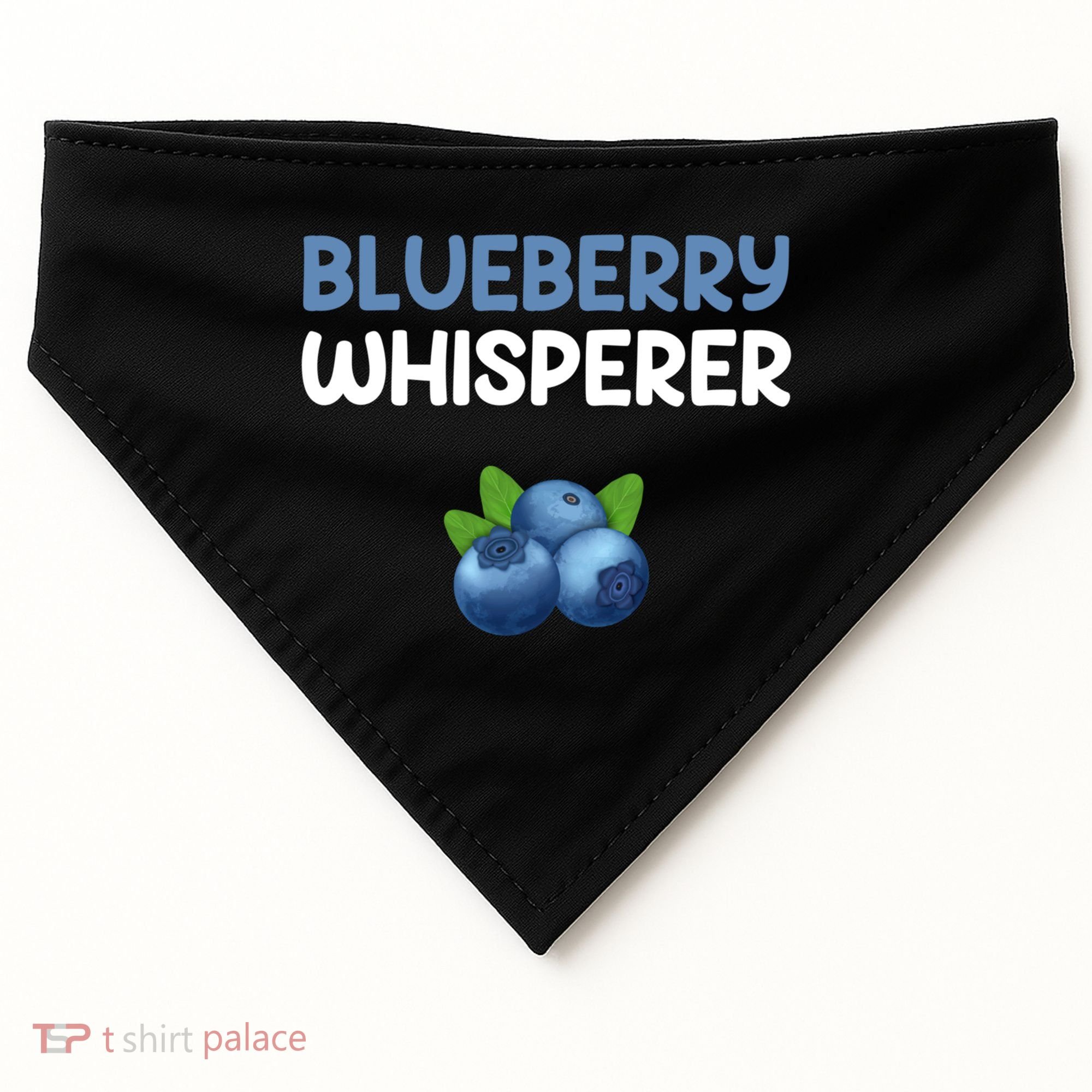 Blueberry Whisperer Blueberry Gift USA-Made Doggie Bandana