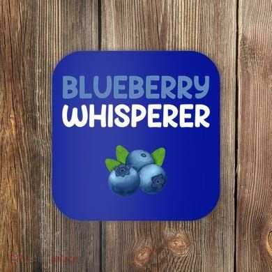 Blueberry Whisperer Blueberry Gift Coaster