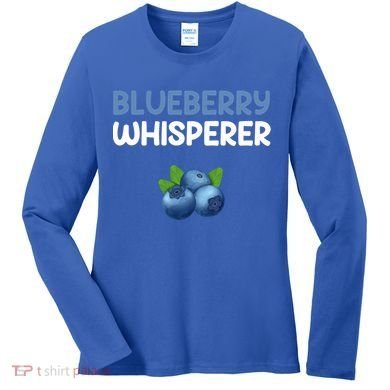 Blueberry Whisperer Blueberry Gift Women's Long Sleeve Shirt
