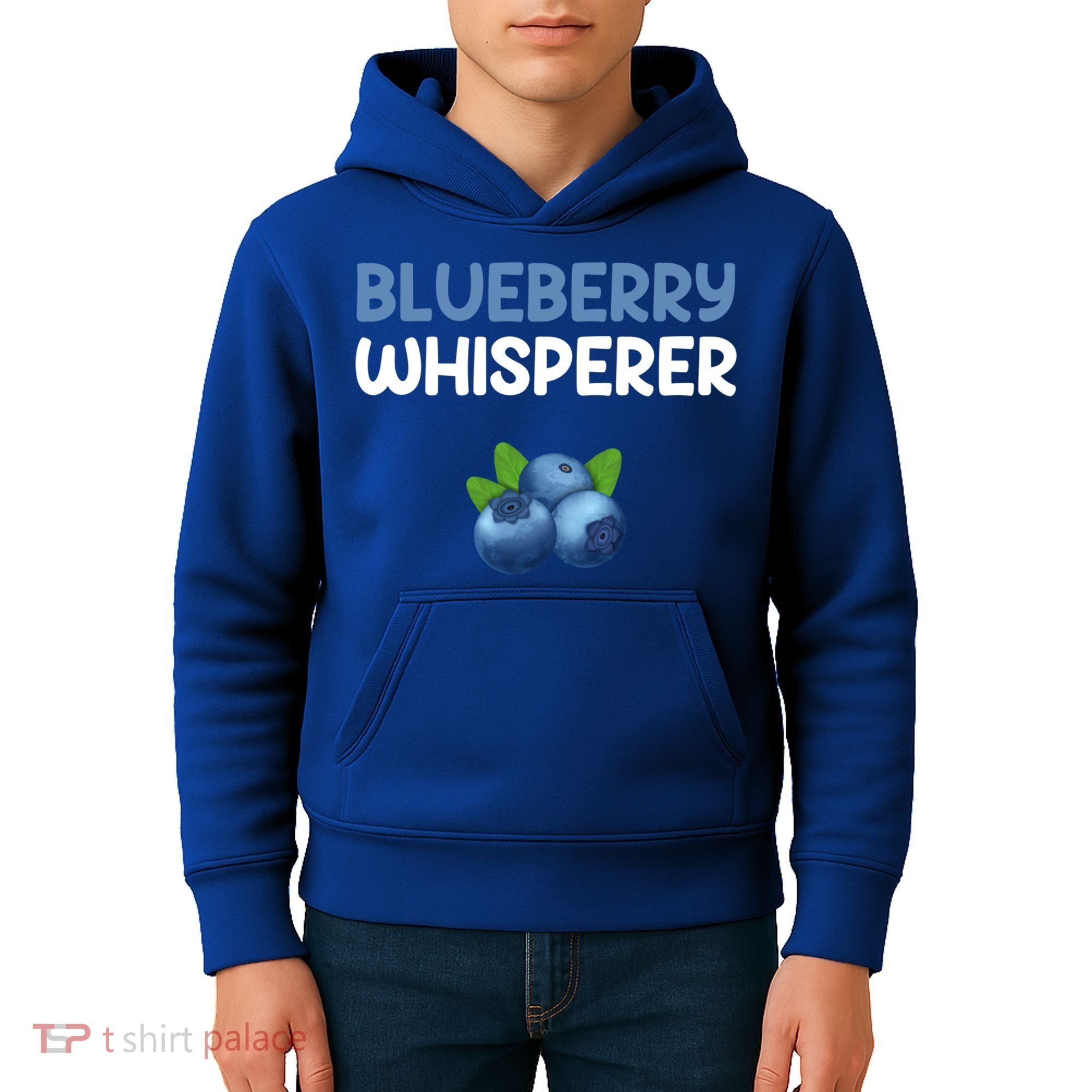 Blueberry Whisperer Blueberry Gift Kids Hoodie