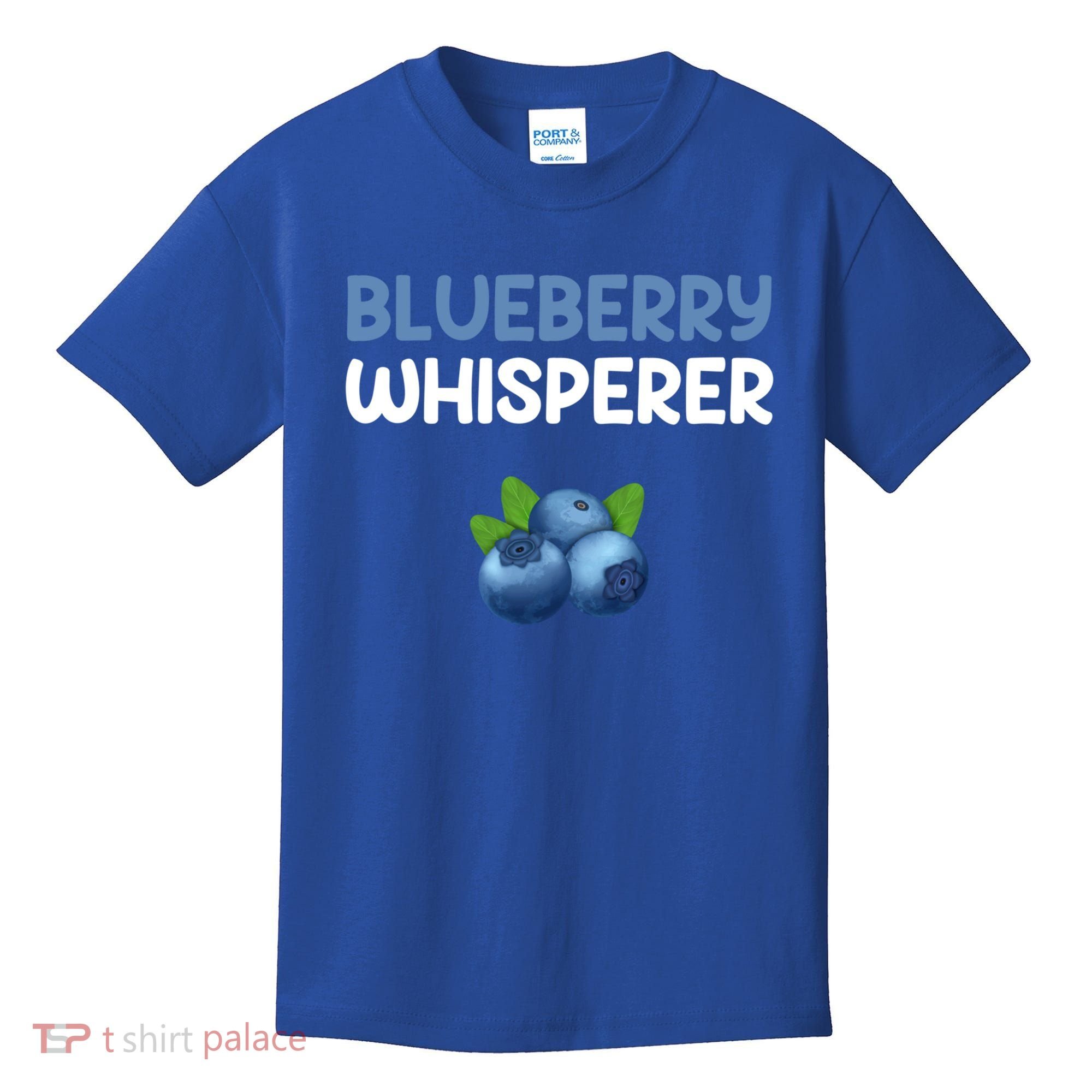 Blueberry Whisperer Blueberry Gift Kids T-Shirt