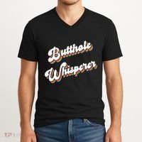 Butthole Whisperer V-Neck T-Shirt thumb 2