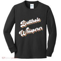 Butthole Whisperer Kids Long Sleeve Shirt thumb 0
