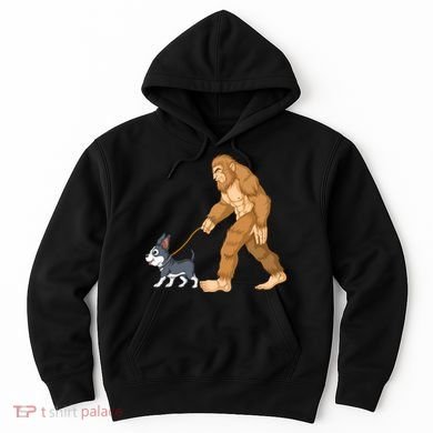 Bigfoot Walk Boston Terrier Hoodie