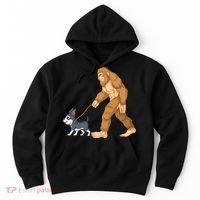 Bigfoot Walk Boston Terrier Hoodie thumb 0