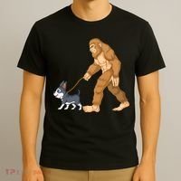 Bigfoot Walk Boston Terrier T-Shirt thumb 3
