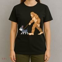 Bigfoot Walk Boston Terrier T-Shirt thumb 4