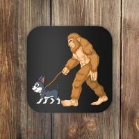 Bigfoot Walk Boston Terrier Coaster thumb 0