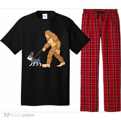 Bigfoot Walk Boston Terrier Pajama Set