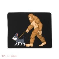 Bigfoot Walk Boston Terrier Mousepad thumb 0