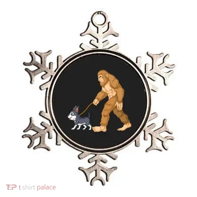 Bigfoot Walk Boston Terrier Ornament