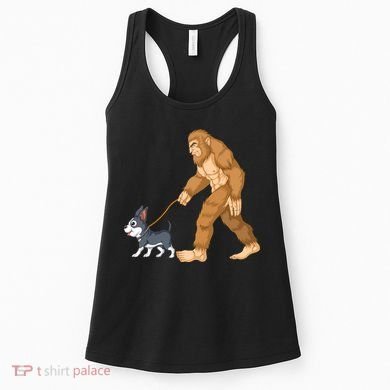 Bigfoot Walk Boston Terrier Women's Tank Top