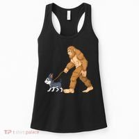 Bigfoot Walk Boston Terrier Women's Tank Top thumb 0