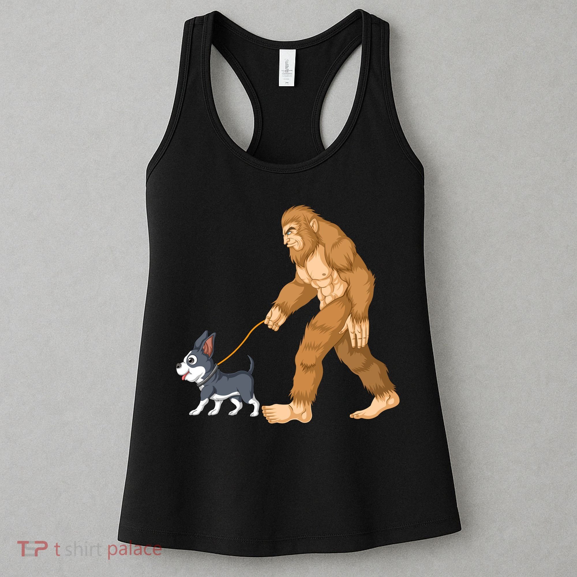 Bigfoot Walk Boston Terrier Women's Tank Top