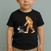 Bigfoot Walk Boston Terrier Toddler T-Shirt thumb 2