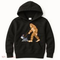 Bigfoot Walk Boston Terrier Kids Hoodie thumb 0