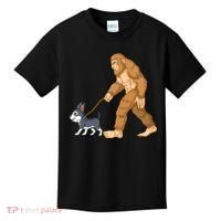 Bigfoot Walk Boston Terrier Kids T-Shirt thumb 0