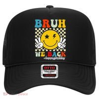 Bruh We Back Happy First Day Of School Teachers Hat thumb 0