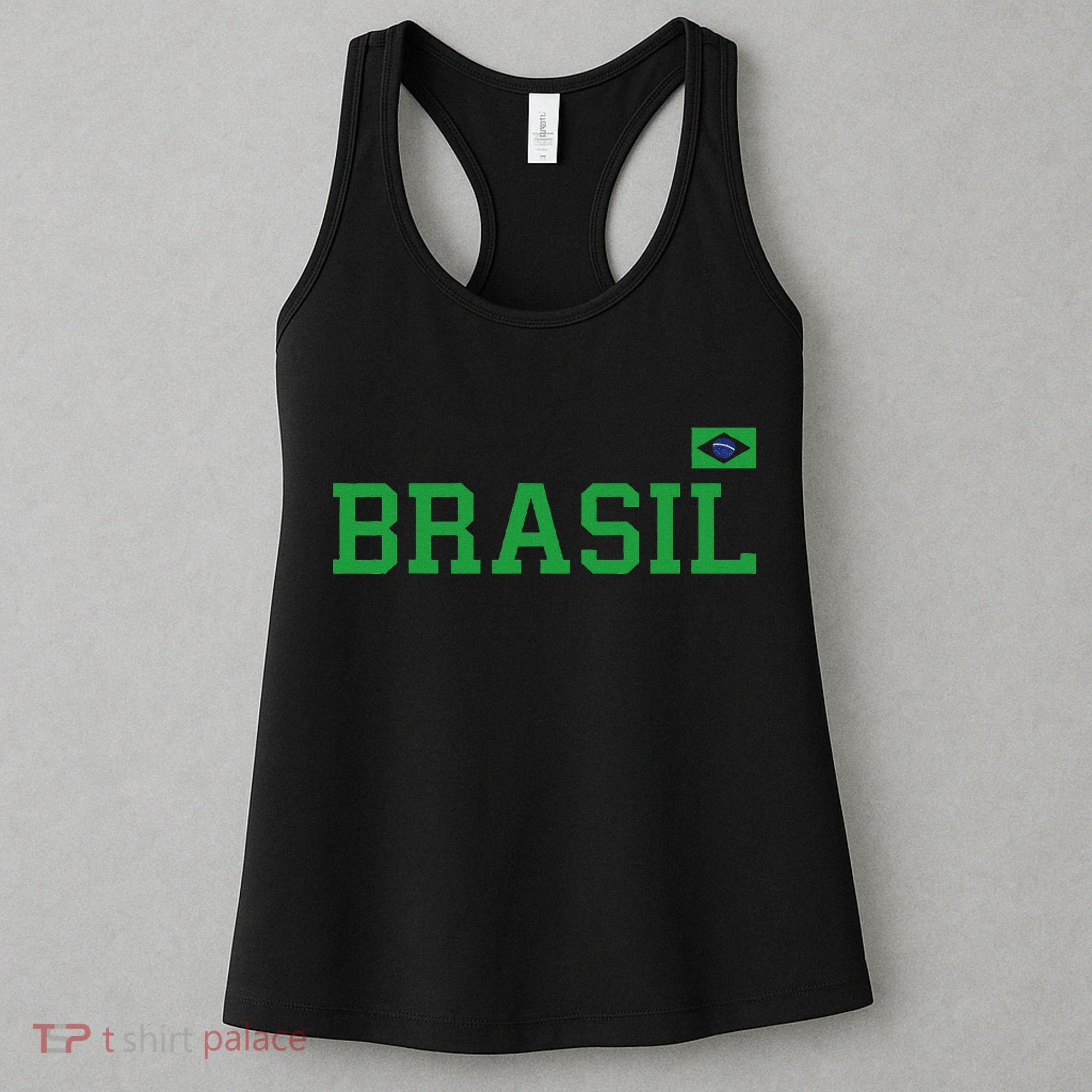 Brazil Women Brasil Brazilian Flag Yellow Women's Tank Top
