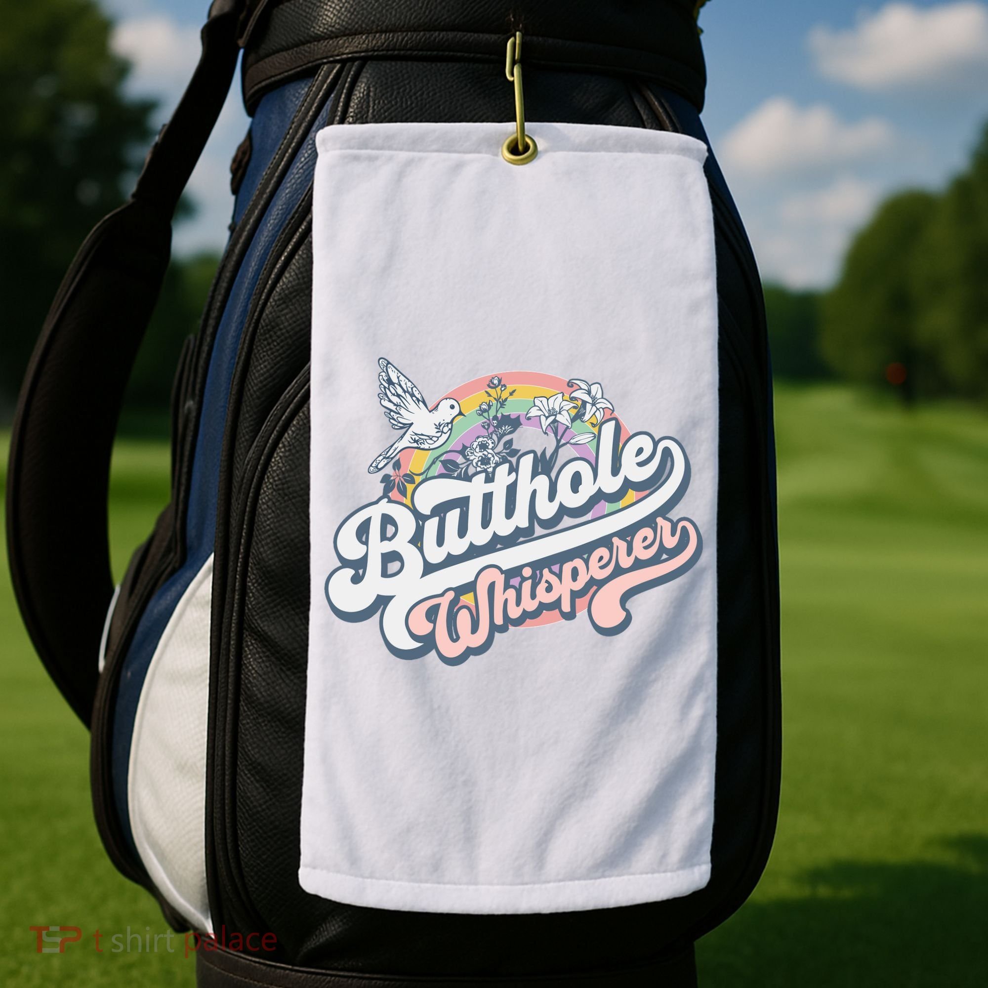 Butthole Whisperer Golf Towel