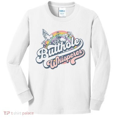 Butthole Whisperer Kids Long Sleeve Shirt