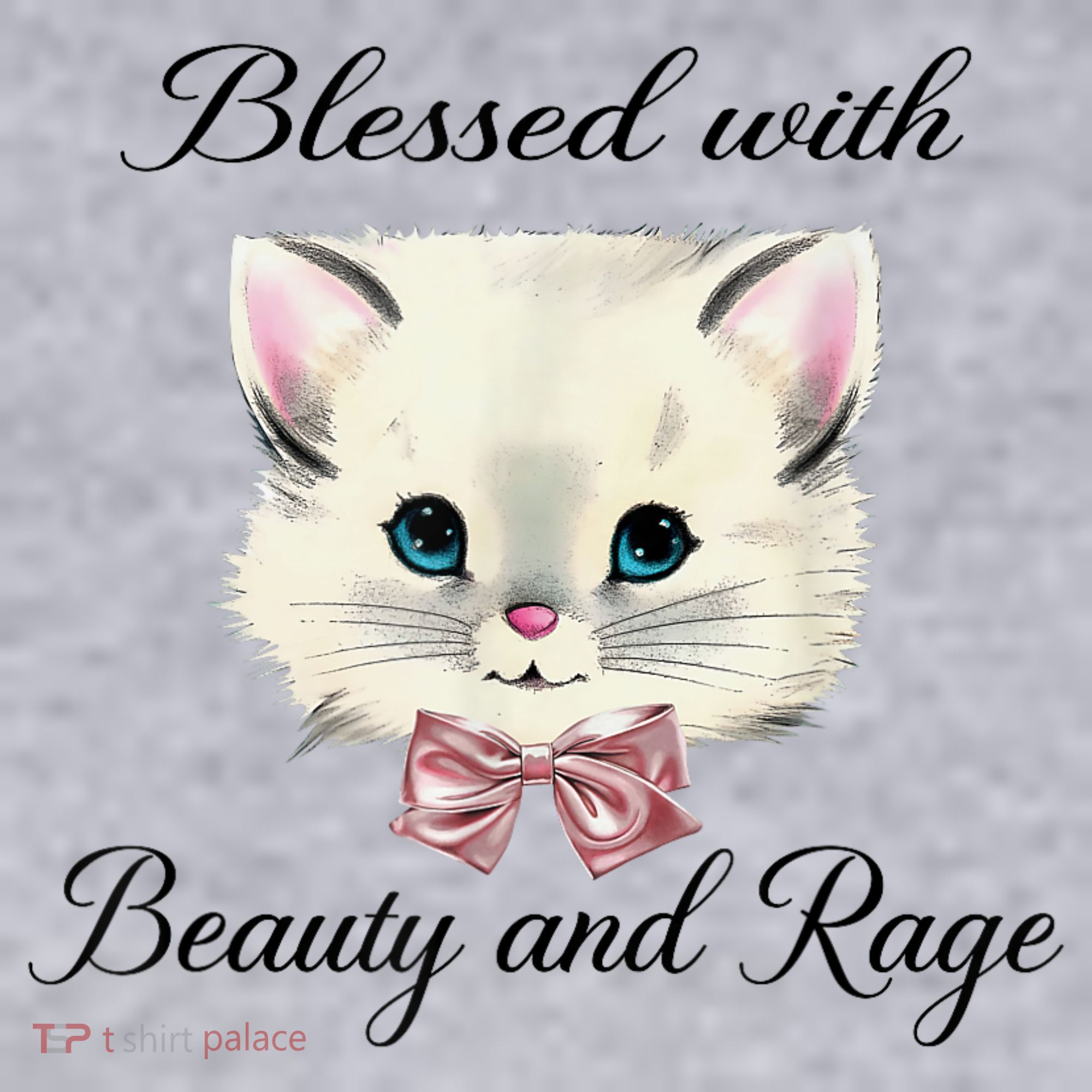 Blessed With Beauty And Rage Cute Lovely Cat Women's Sweatshirt
