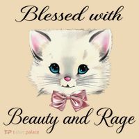 Blessed With Beauty And Rage Cute Lovely Cat Tote Bag thumb 4