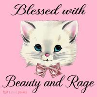 Blessed With Beauty And Rage Cute Lovely Cat Coaster thumb 2
