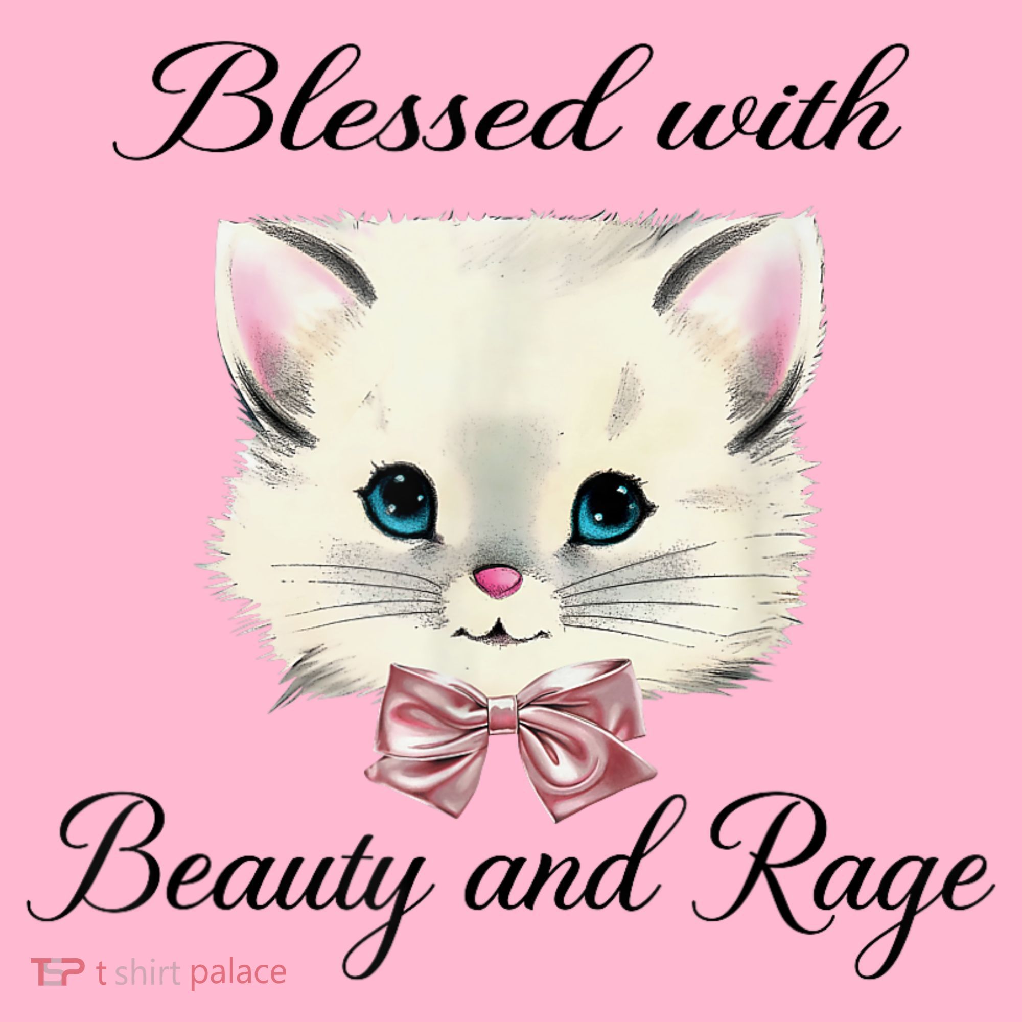 Blessed With Beauty And Rage Cute Lovely Cat Coaster