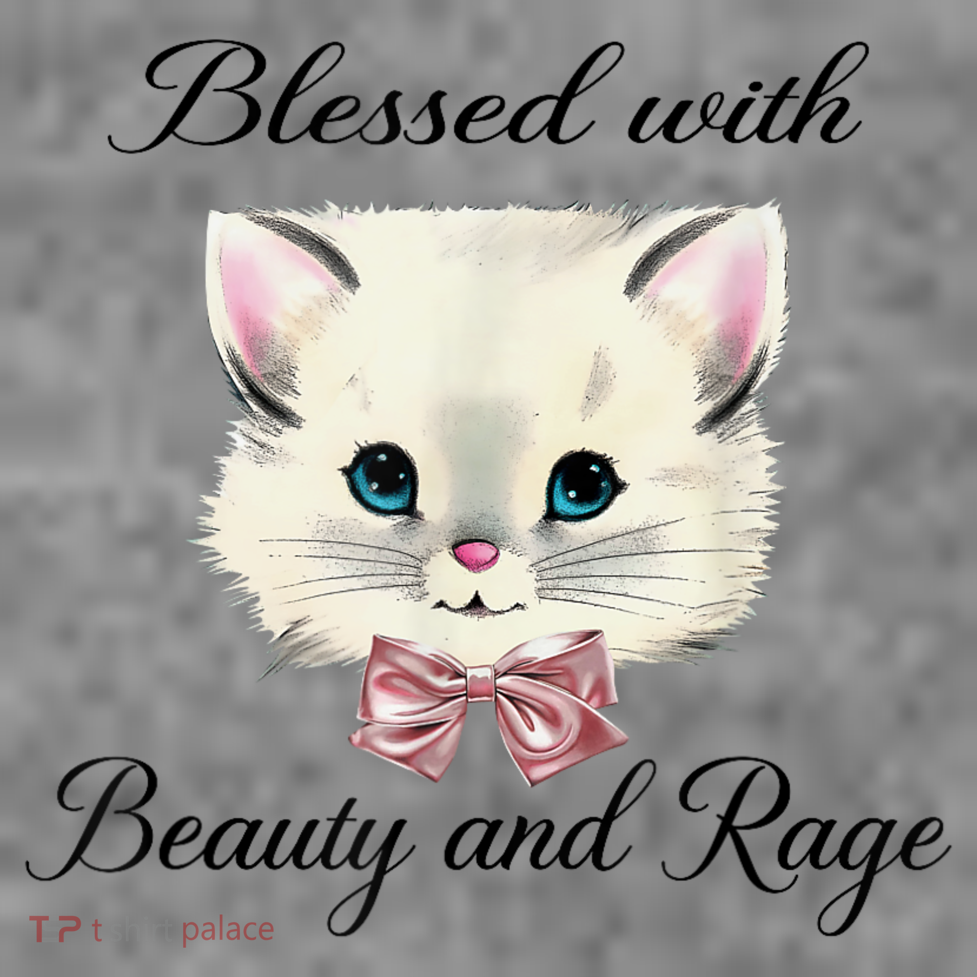 Blessed With Beauty And Rage Cute Lovely Cat Toddler Hoodie