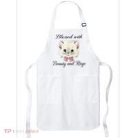 Blessed With Beauty And Rage Cute Lovely Cat Apron thumb 0