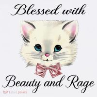 Blessed With Beauty And Rage Cute Lovely Cat Women's Hoodie thumb 2