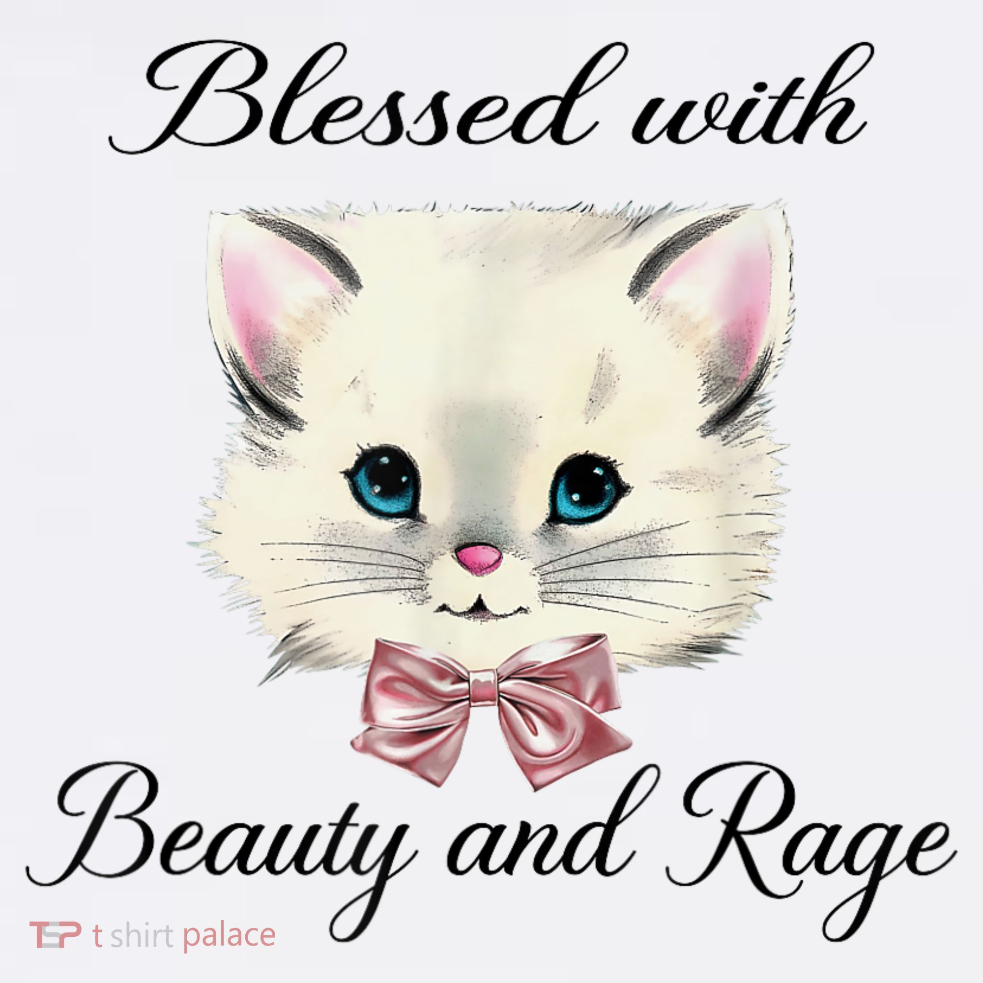 Blessed With Beauty And Rage Cute Lovely Cat Women's Tank Top