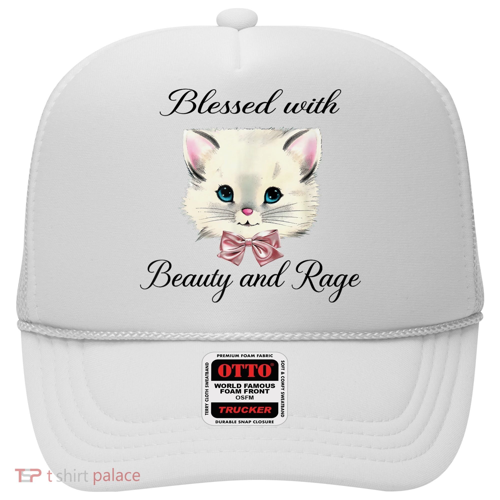 Blessed With Beauty And Rage Cute Lovely Cat Hat